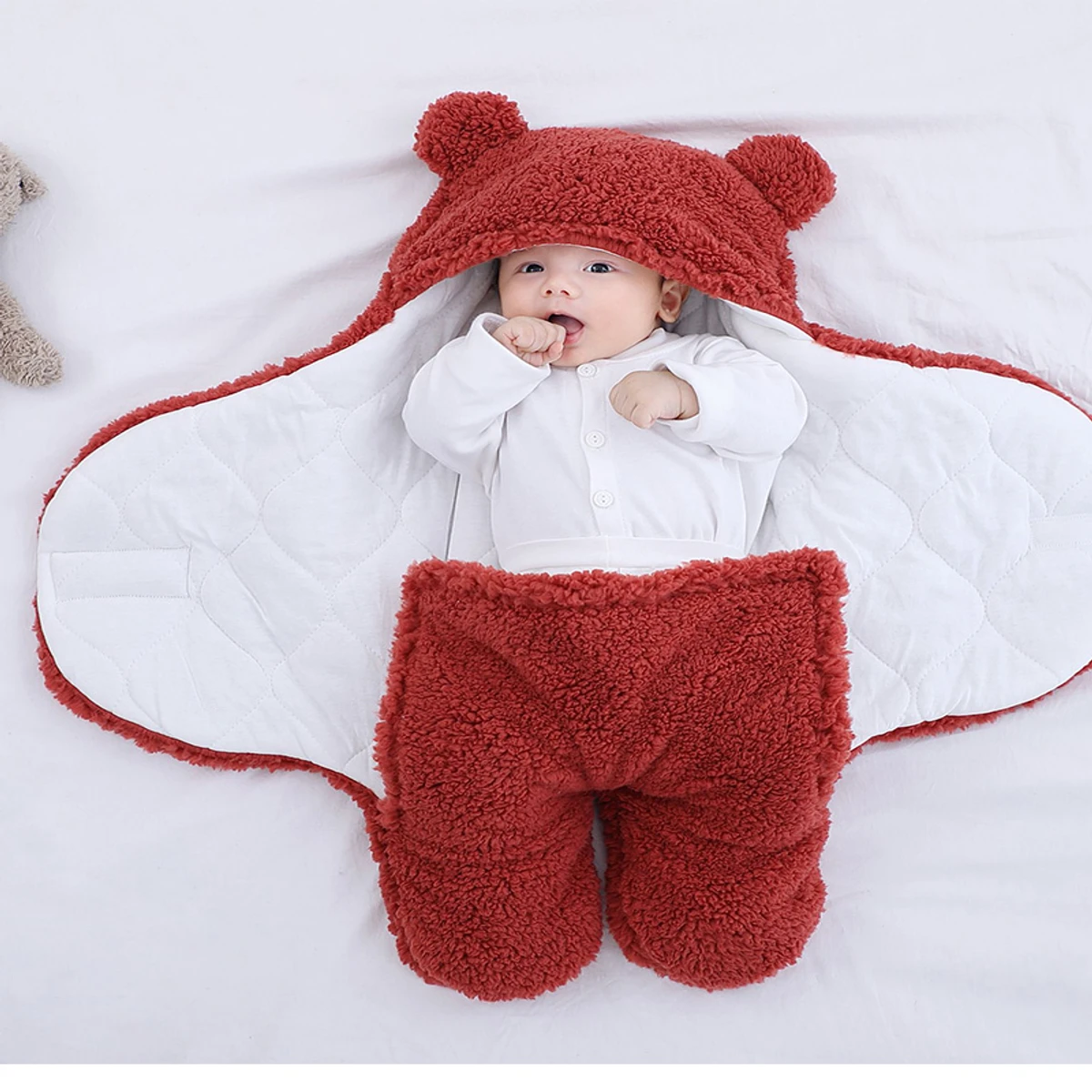 Cute Baby Blanket Red ( Made In China )